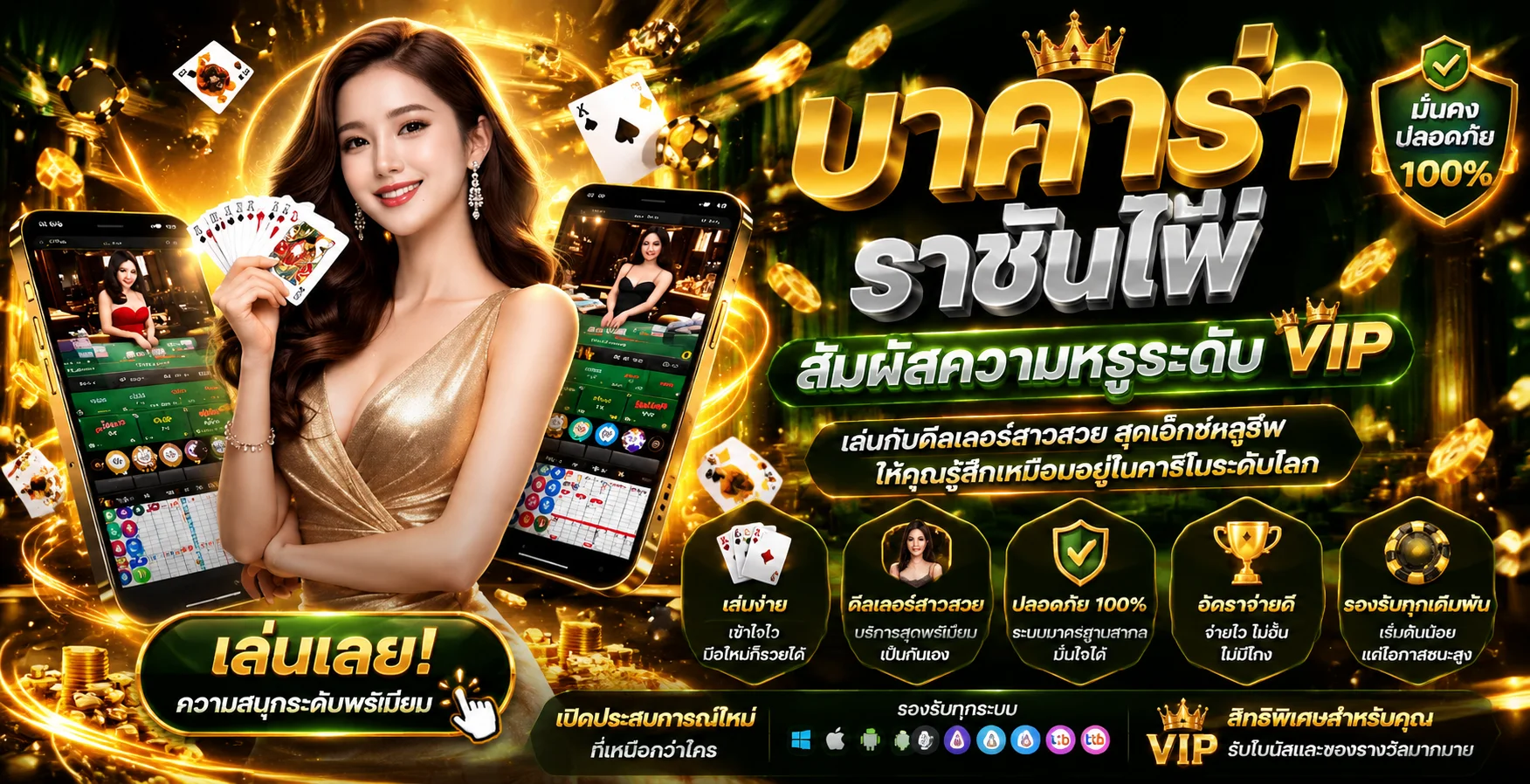 คาสิโนออนไลน์ MEHEY24H บาคาร่าถ่ายทอดสดจากค่ายดัง